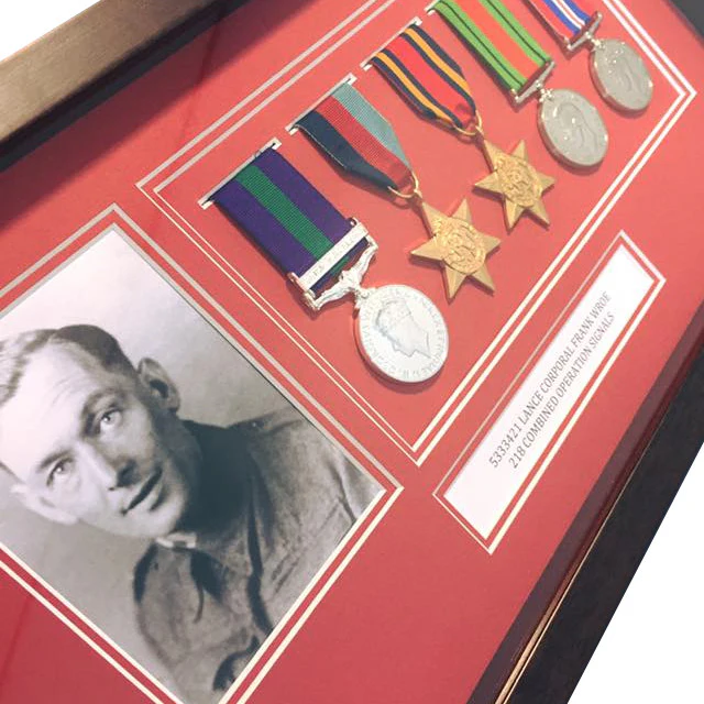 Frame for 3 Medals and a Photograph - Image 6