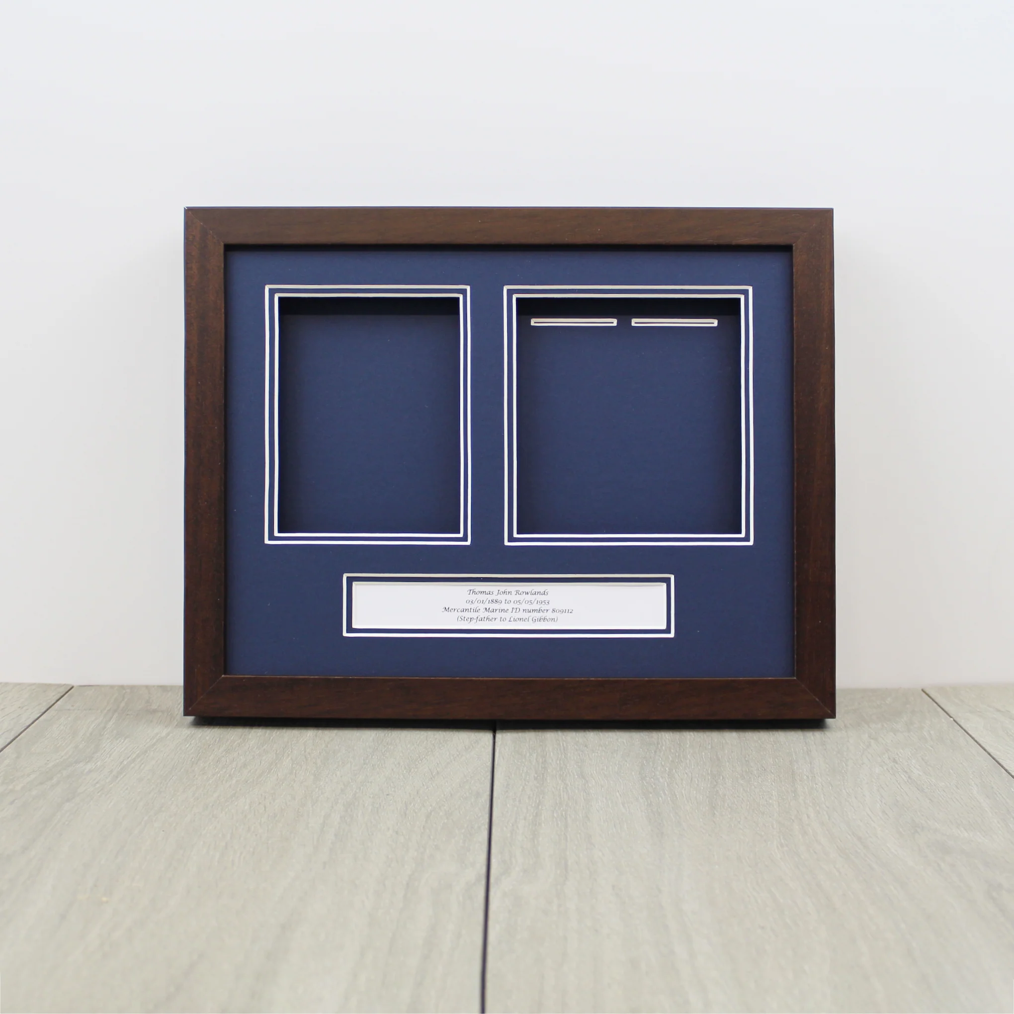 Frame for 2 Medals and a Photograph - Image 4